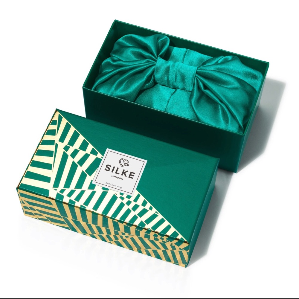 Silke London 100% silk hair wrap, “The Esme”